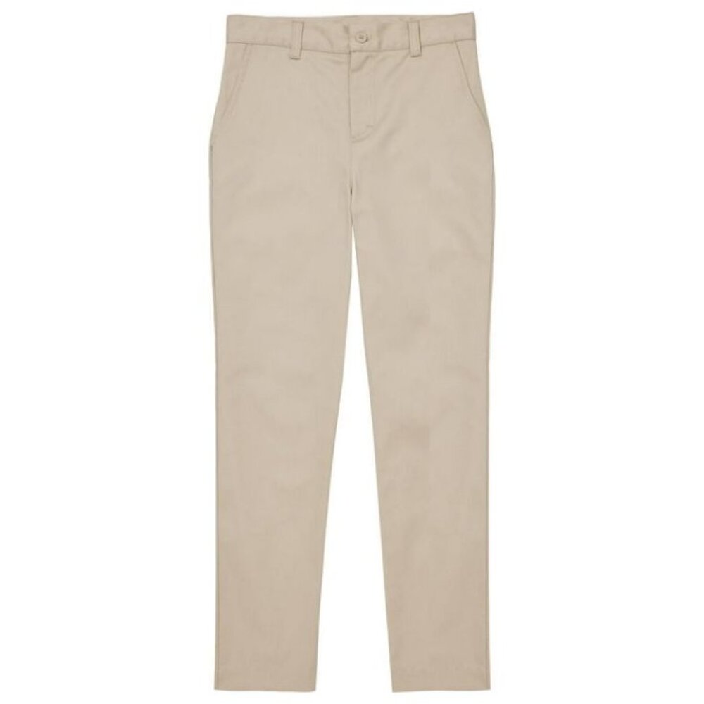 Classroom 51943 Girls Plus Flat Front Trouser Pant Khaki